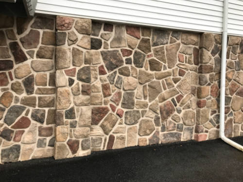 house front stone