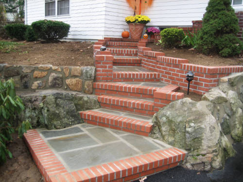 porches steps brick